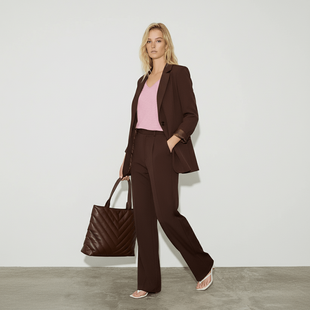 Sacou elegant, croială impecabilă - OK Lux. All rights reserved. - Tuxedos - BROWN - 