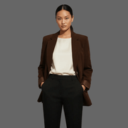 Sacou elegant, croială impecabilă - OK Lux. All rights reserved. - Tuxedos - BROWN - 