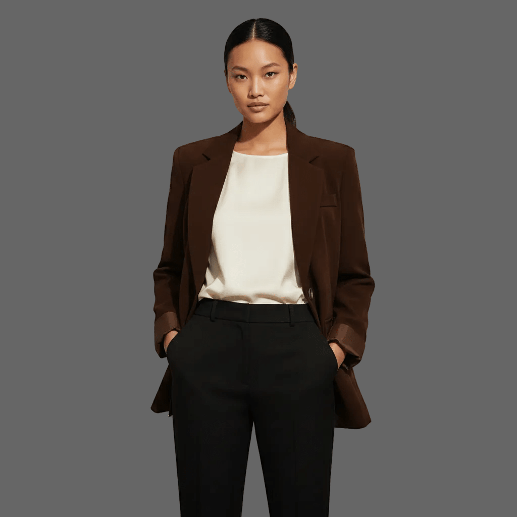 Sacou elegant, croială impecabilă - OK Lux. All rights reserved. - Tuxedos - BROWN - 