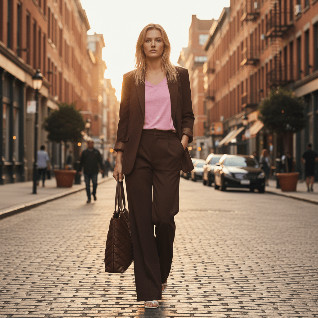 Sacou elegant, croială impecabilă - OK Lux. All rights reserved. - Tuxedos - BROWN - 