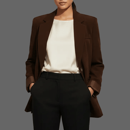 Sacou elegant, croială impecabilă - OK Lux. All rights reserved. - Tuxedos - BROWN - 