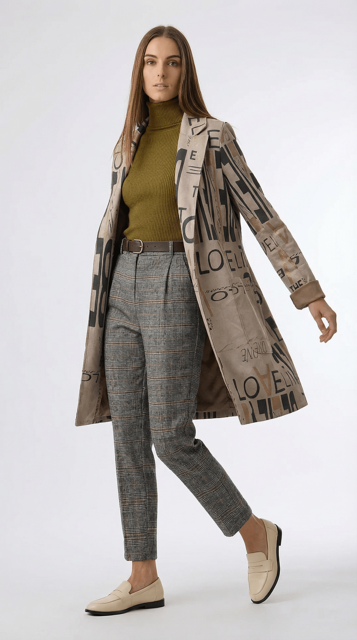 Sacou elegant cu imprimeu grafic si croiala dreapta - OK Lux. All rights reserved. - Jackets - 