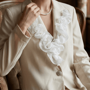 Sacou elegant ivory cu aplicatii manuale din dantela - OK Lux. All rights reserved. - Tuxedos - 