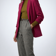 Sacou elegant mov cu buzunare - OK Lux. All rights reserved. - Shirts - PURPLE - TA;LIE UNICA BUST 100 CM LUNGIME 70 CM. SE POTRIVESTE PENTRU MASURILE S/M/L - 