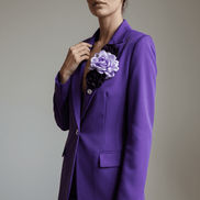 Sacou Elegant Mov Vibrant cu Aplicații Florale 3D - Laura Stoica - OK Lux. All rights reserved. - Tuxedos - 