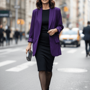 Sacou mov cardinal, croială atemporală - OK Lux. All rights reserved. - Tuxedos - CARDINAL PURPLE - 