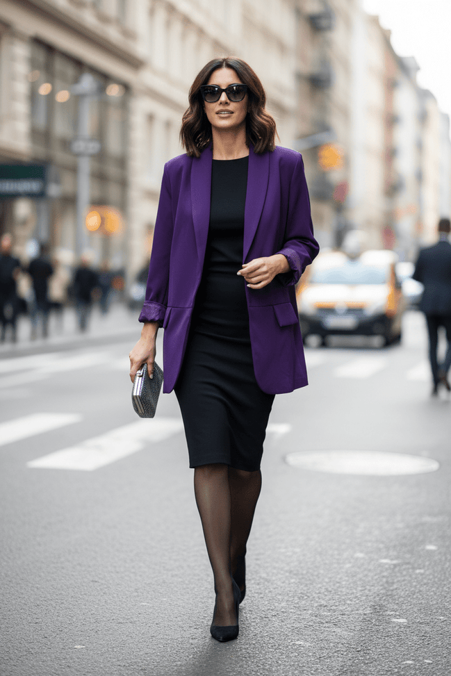 Sacou mov cardinal, croială atemporală - OK Lux. All rights reserved. - Tuxedos - CARDINAL PURPLE - 