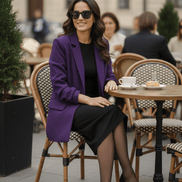 Sacou mov cardinal, croială atemporală - OK Lux. All rights reserved. - Tuxedos - CARDINAL PURPLE - 