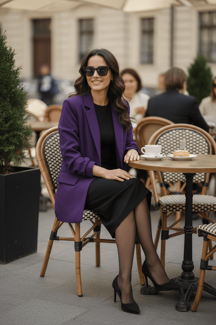 Sacou mov cardinal, croială atemporală - OK Lux. All rights reserved. - Tuxedos - CARDINAL PURPLE - 