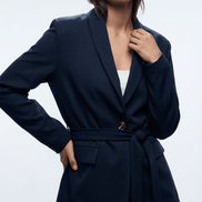 Sacou oversize bleumarin elegant - OK Lux. All rights reserved. - Tuxedos - NAVY BLUE - 