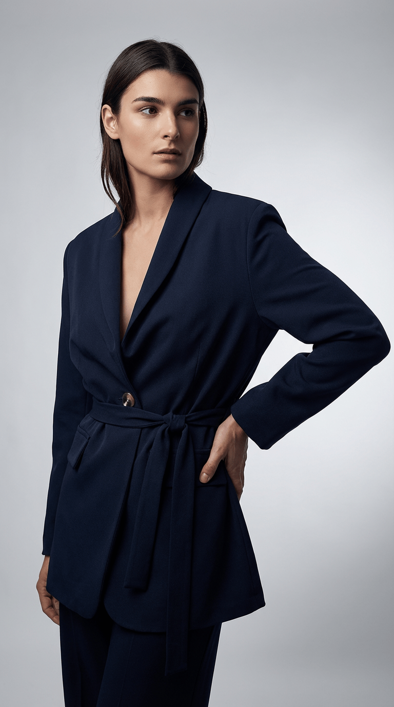 Sacou oversize bleumarin elegant - OK Lux. All rights reserved. - Tuxedos - NAVY BLUE - 