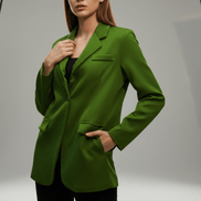 Sacou oversize verde elegant din poliester - OK Lux. All rights reserved. - Tuxedos - GREEN - 