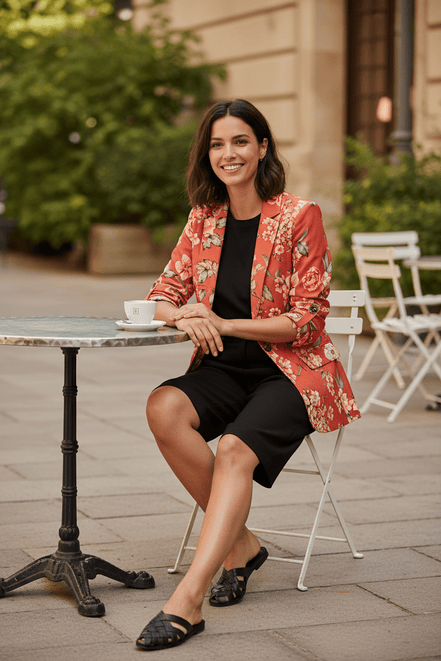 Sacou roz elegant structurat - OK Lux. All rights reserved. - Dresses - PINK - 