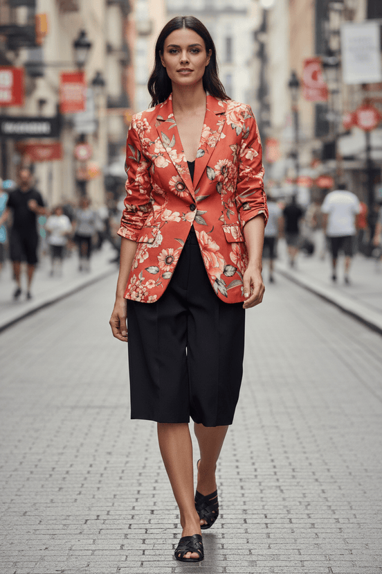 Sacou roz elegant structurat - OK Lux. All rights reserved. - Dresses - PINK - 