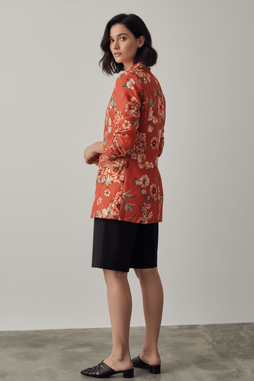 Sacou roz elegant structurat - OK Lux. All rights reserved. - Dresses - PINK - 