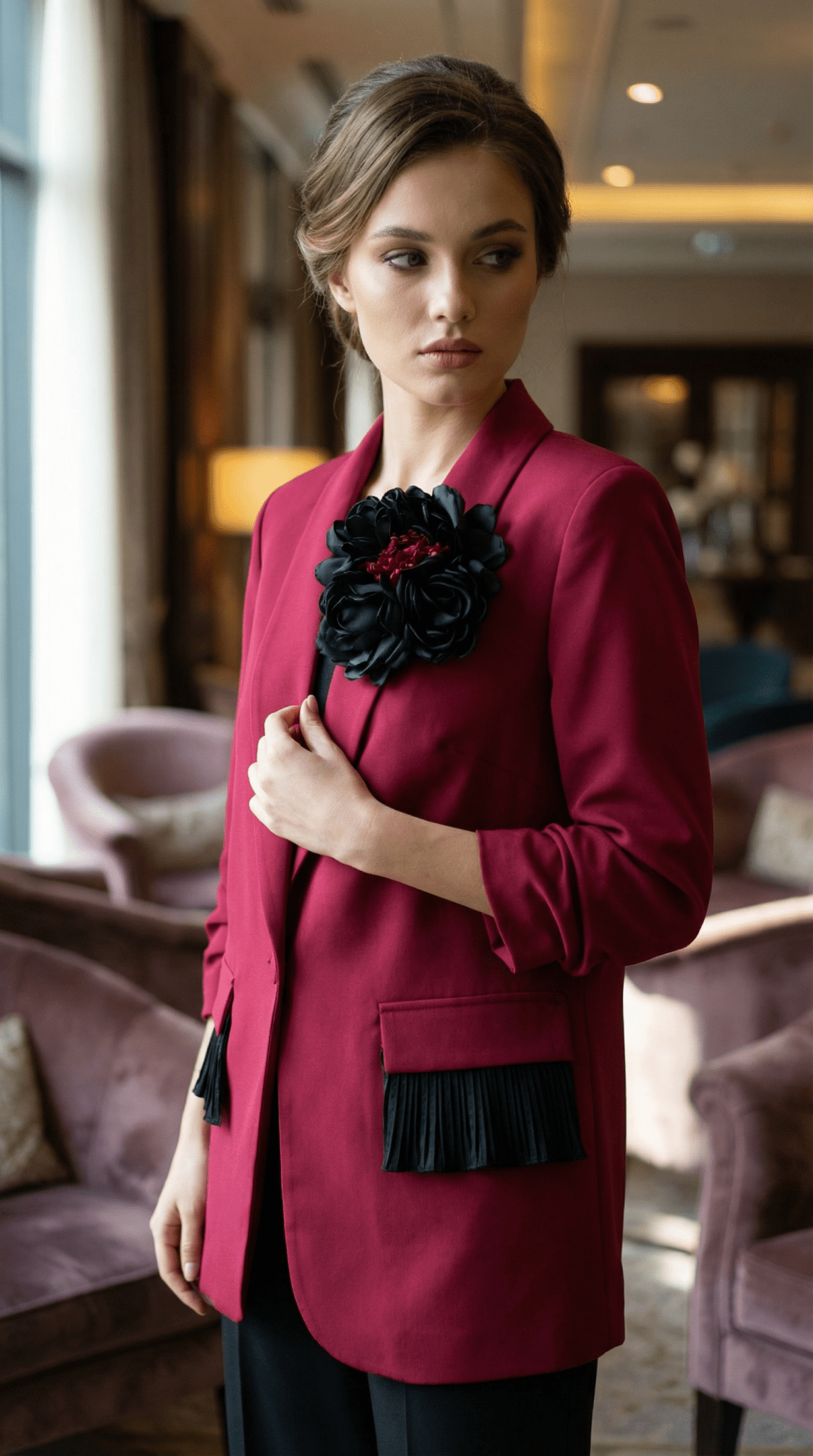 Sacou statement burgundy - OK Lux. All rights reserved. - Tuxedos - 