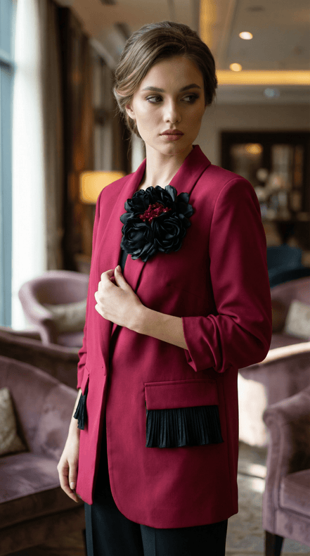 Sacou statement burgundy - OK Lux. All rights reserved. - Tuxedos - 