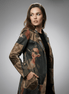 Sacou statement cu imprimeu artistic - OK Lux. All rights reserved. - Jackets - Brown - 