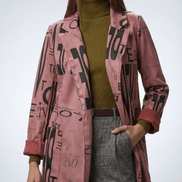 Sacou statement cu imprimeu grafic - OK Lux. All rights reserved. - Jackets - 