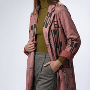 Sacou statement cu imprimeu grafic - OK Lux. All rights reserved. - Jackets - 