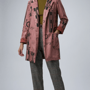 Sacou statement cu imprimeu grafic - OK Lux. All rights reserved. - Jackets - 