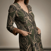 Sacou statement cu imprimeu organic - OK Lux. All rights reserved. - Jackets - 