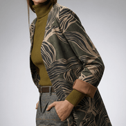 Sacou statement cu imprimeu organic - OK Lux. All rights reserved. - Jackets - 