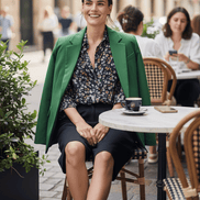 Sacou verde, croială lejeră - OK Lux. All rights reserved. - Tuxedos - GREEN - 