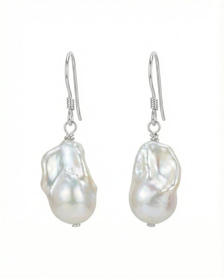 Set Colier și Cercei din Perle Baroc cu Argint - OK Lux. All rights reserved. - Jewelry Sets - 