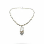 Set Colier și Cercei din Perle Baroc cu Argint - OK Lux. All rights reserved. - Jewelry Sets - 