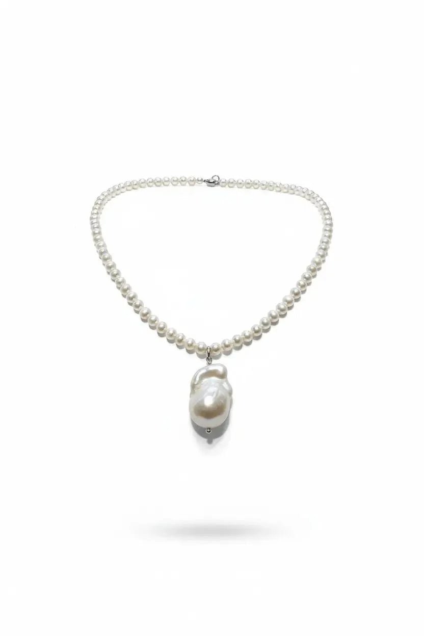 Set Colier și Cercei din Perle Baroc cu Argint - OK Lux. All rights reserved. - Jewelry Sets - 