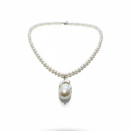 Set Colier și Cercei din Perle Baroc cu Argint - OK Lux. All rights reserved. - Jewelry Sets - 